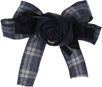 

Fayon Fashion Statement Blue Leather Rose Hair Clip(Blue)