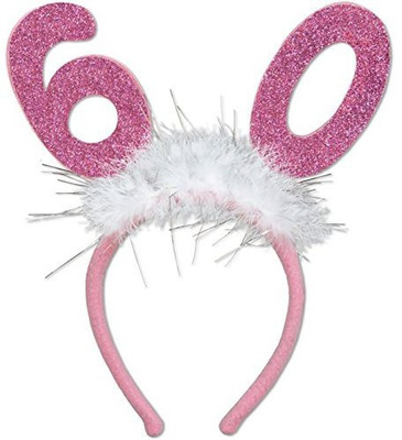 

Beistle Glittered Boppers With Marabou Head Band(Multicolor)