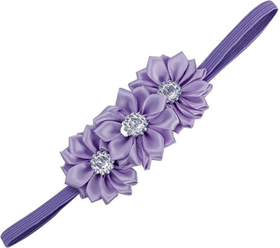

Pikaboo Triple Crystal Flower Head Band(Purple)