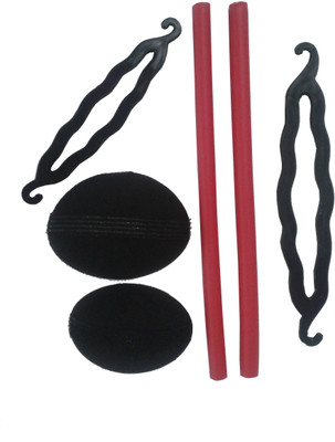

Styler Hair Bumpit Hair Accessory Set(Red, Black)