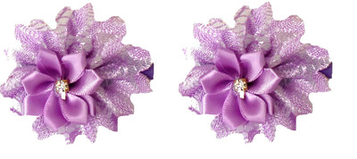 

Modish Look Set Of Two Hair Clip(Purple)