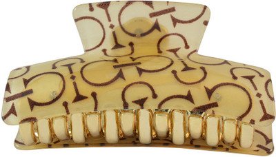 

Sarah Printed Hair Claw(Beige)