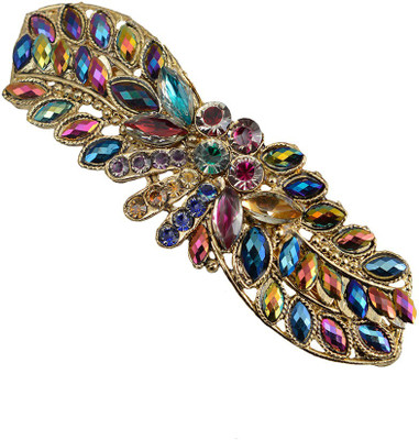 

Taj Pearl Designer Hair Clip(Gold)