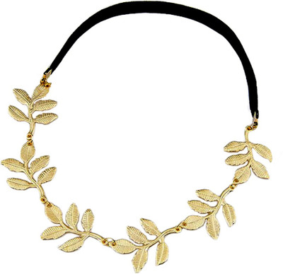The Bling Stores ROMAN LOOK GOLDEN LEAF CORONATE Head Band(Gold)
