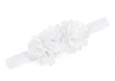

Pikaboo Blossom Sequence Baby Head Band(White)