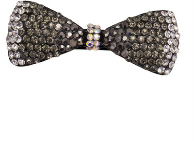 

Glitters Online Designer Black & White Stone Hair Clip(Black)