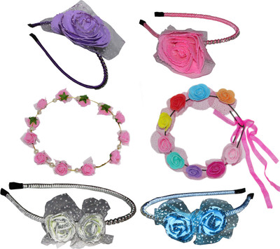 

Yashasvi Floral Style Hair band Hair Accessory Set(Multicolor)