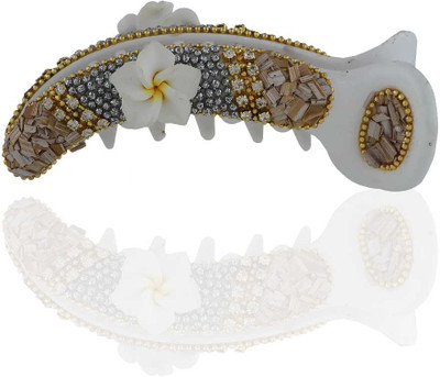 

Anuradha Art Stylish Collection Banana Clip(Gold, Silver)