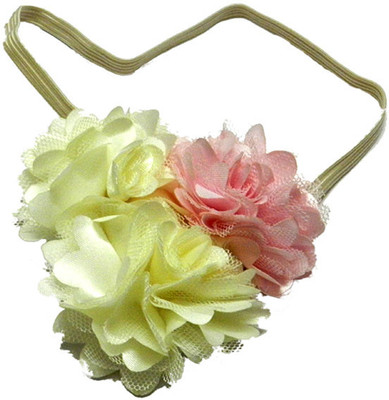 

Pikaboo Three Flower Head Band(Cream, Pink)