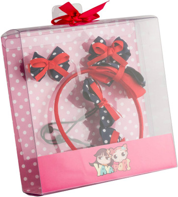 

Babies Bloom Baby Girl Hair Band (Set Of 5) Hair Accessory Set(Red, Blue)