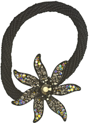 

Glitters Online Glitters Balckish Silver Colour American Diamond Hair Band(Multicolor)