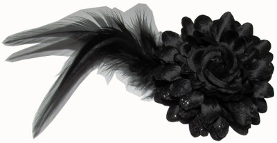 

GD Big Black Floral Tic Tac Clip(Black)