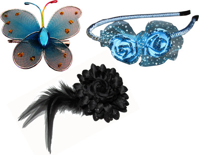 

Bellazaara Floral Style Hairband Hair Accessory Set(Multicolor)