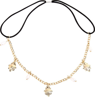 

Pink Rose Princess Charm Hair Band(Gold)