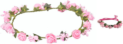 Flipkart - Loops n knots Sweet Pink Feather Collection Kids Head Band(Pink)