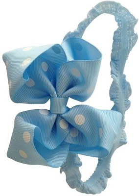 

NeedyBee Soft Lace Head Band(Blue, White)