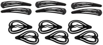 

One Personal Care Princess Designer Casual Wear Hair Accessory Set, Tic Tac Clip(Black)