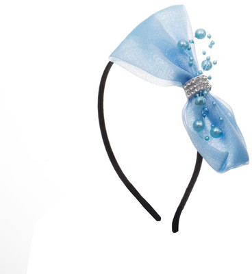 

Adorelabel Pearl and Diamond Bow Hair Band(Blue)