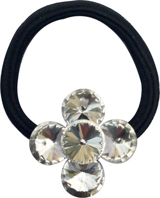 

B-Fashionable Sparkling Rivoli Rubber Band(White)