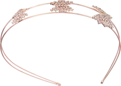 

My DT Lifestyle STONE STUDD PARTYWEAR METAL Hair Band(Gold)