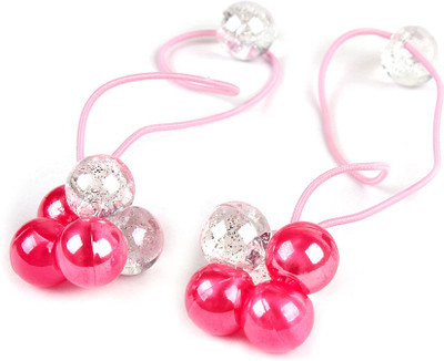 

Trendy Baubles Premier Collection Rubber Band(Pink, Silver)