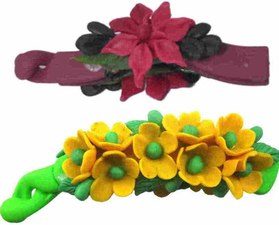 

Advanc Hotline Porcelain clay work fancy banana clip (Combo of 2) Hair Clip(Multicolor)