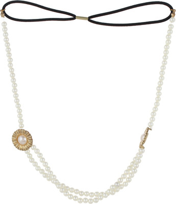 

Fayon Pearl String Head Band(White, Gold)