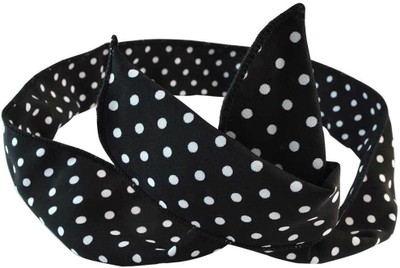 

Sarah Polka Dot Head Band(Black)
