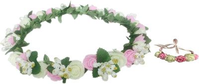 

Loops n knots Sweet Pink Feather Collection Kids Head Band(Multicolor)