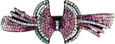 

Glitters Online Pink Colour American Diamond Hair Clip(Pink)