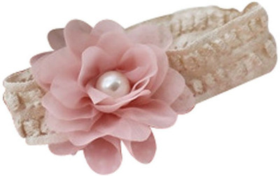 

AkinosKIDS Flower pearl Elastic lace Baby Head Band(Pink)
