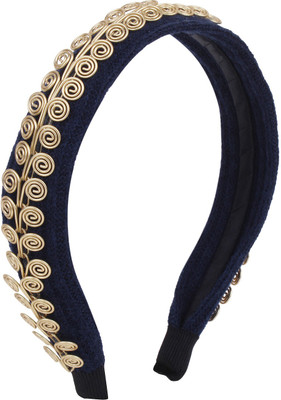 

Fayon Chunky Fashion Golden Metal Hair Band(Gold)