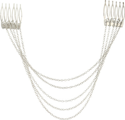 

Crunchy Fashion Stylish Make Hair Chain(Silver)
