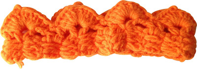 

NeedyBee Crochet Orange Crown Baby Head Band(Orange)