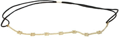 

TakeInCart Golden Rectangle Stone Fitted Head Band(Gold)