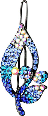 

Glitters Online Blue Colour American Diamond Hair Clip(Blue)