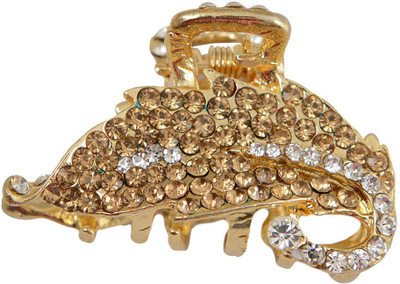 

Taj Pearl Designer Hair Clip(Gold)