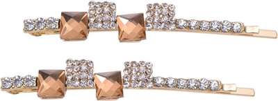 Sparkle Street Shimmer Squares Hair Pin(Black)