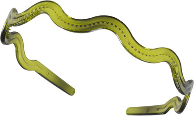 

Sarah Wavy Plastic Hair Band(Green)