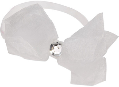 

NeedyBee Toddlers Little Girls White Zebra Print Bow and Pink Lining Hair Accessory Head Band(White)