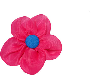 

Pikaboo Chiffon Button Flower Hair Clip(Red)
