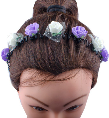 

Majik Multi Colored Flower For Girls And Women Hair Band(Multicolor)