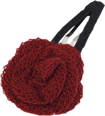 

Young & Forever Maroon Rose Hair Clip(Red)