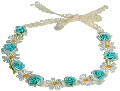

Sagunya Floral Lace Tiara Head Band(Blue)