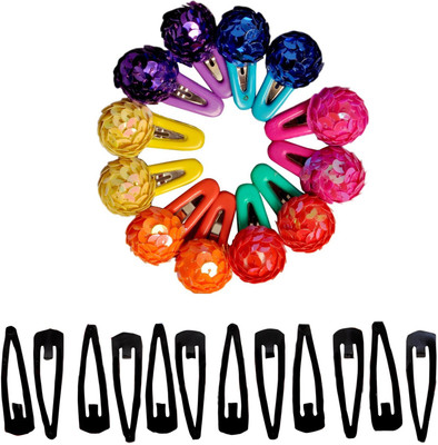 

Abhi Fancy Tik Tak Pin Hair Accessory Set(Multicolor, Black)