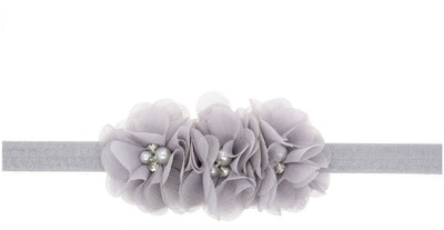 

Mamaboo Silver Color Triple Flower Beautiful Head Band(Silver)