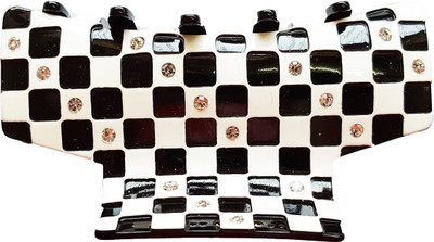 

Skhoza Checkered hair claw2 Hair Claw(Black, White)