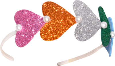 

Aparshi Glitter Heart Chain Hair Band(Multicolor)