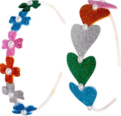 

Aparshi Combo pack of 2 shiny glitter Hair Band(Multicolor)