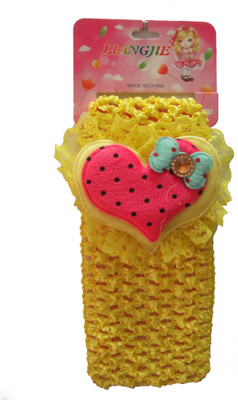 

FNB Baby Cotton Stretch Pretty Yellow Head Band(Yellow)